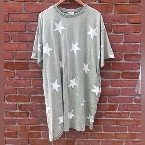 Easle Green Star Tunic T-shirt Dress